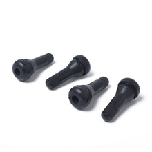 Load image into Gallery viewer, Snap-in Short Black Rubber Valve Stem (TR413) 4-Pack with Valve Core Wrench for Tubeless 0.453 Inch 11.5mm Rim Holes on Standard Vehicle Tires, TR413
