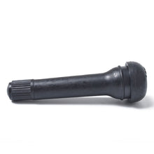 Load image into Gallery viewer, Snap-in Short Black Rubber Valve Stem (TR418) 4-Pack with Valve Core Wrench for Tubeless 0.453 Inch 11.5mm Rim Holes on Standard Vehicle Tires, TR418