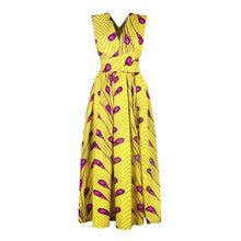 Load image into Gallery viewer, Ladies Feather Print Lace Slit Dress, S, M, L, XL