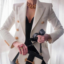 Load image into Gallery viewer, Solid Color Slim Long-sleeved Cardigan Short Suit Jacket for Ladies, S, M, L, XL