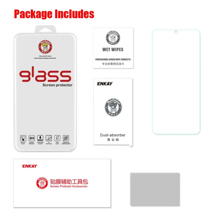 ENKAY Hat-Prince 0.26mm 9H 2.5D Curved Full Screen Tempered Glass Film For Xiaomi Redmi Note 7, Redmi Note 7