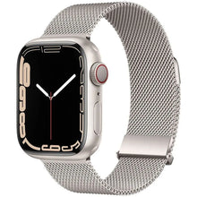 Load image into Gallery viewer, 42/44/45/mm Milanese Stainless Steel Metal Magnetic Strap for Apple iWatch - Star Light Silver