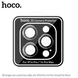 Hoco V12 Plus Camera Lens Tempered Glass for iPhone 15 Pro / Max - Black