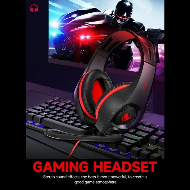 T-WOLF H120 Gaming Headset With Adjustable Mic