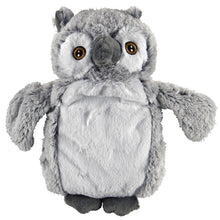 Load image into Gallery viewer, Snuggly Bits Microwave Heating Pad with Cerarmic Beads - Grey Owl