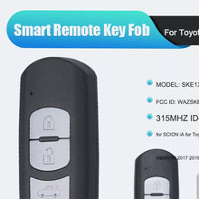 Load image into Gallery viewer, Replacement Key FOB  for Abarth 124 Spider 2017-2020 4 Button Smart Key Keyless Remote Fob WAZSKE13D01