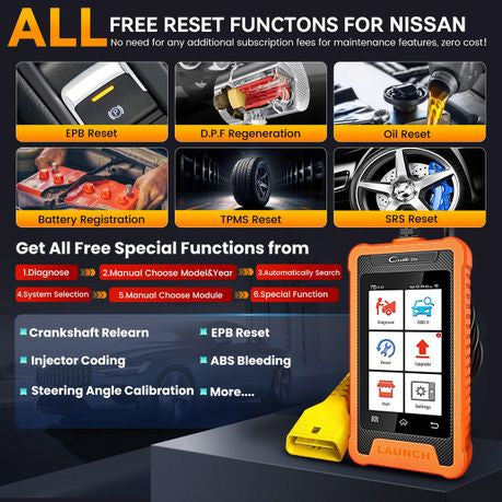 Launch Elite for Nissan Full Systems Bi-Directional Diagnostic Scan Tool