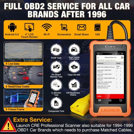 Launch Elite Bidirectional Full System All Resets Scan Tool for VW Audi - Parallel import