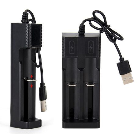 Goop USB Smart Charger with 2 x 18650 2800mah 3.7V Rechargeable Batteries