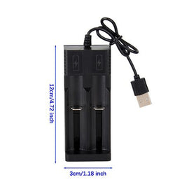 Goop USB Smart Charger with 2 x 18650 2800mah 3.7V Rechargeable Batteries