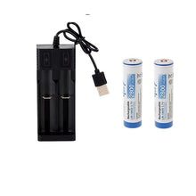 Load image into Gallery viewer, Goop USB Smart Charger with 2 x 18650 2800mah 3.7V Rechargeable Batteries