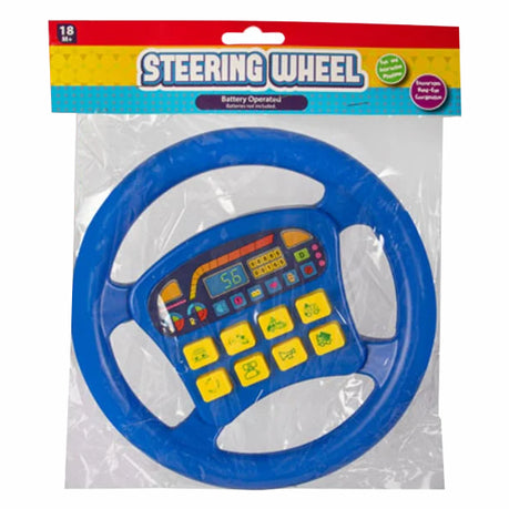 Cooey Battery Operated Kids Toy Steering Wheel with Sound