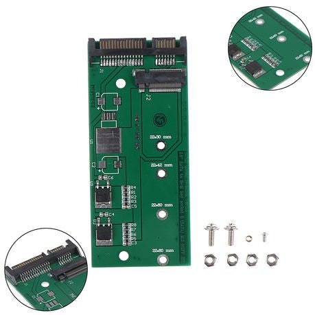 Techme M2 SATA Adapter SATA III to M.2 (NGFF) SSD Converter For NGFF SSD 2242 2260 2280 Card Adapter