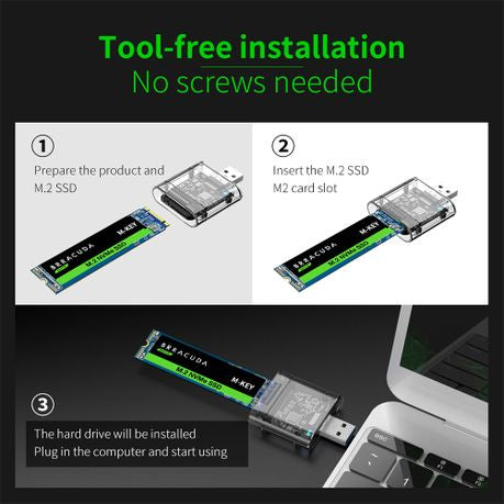 M.2 To USB 3.0 Gen 1 5Gbps High-speed Converter
