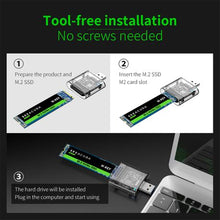 Load image into Gallery viewer, M.2 To USB 3.0 Gen 1 5Gbps High-speed Converter