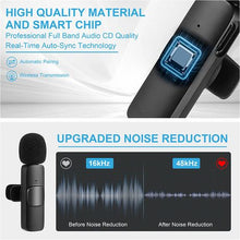 Load image into Gallery viewer, Techme Dual Wireless Type-C Lavalier 2 x Microphones With Noise Reduction