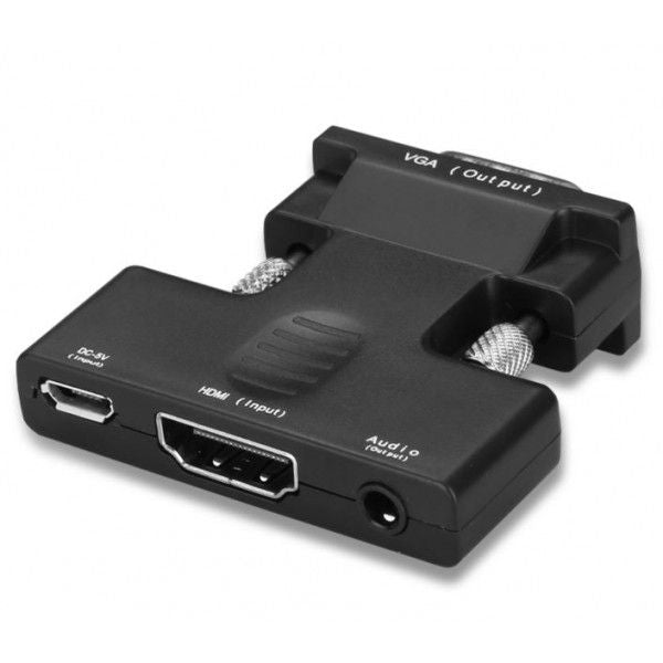 Techme USB Powered HDMI Female To Vga Male Converter With Audio Output