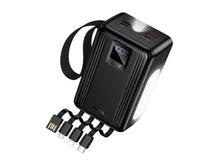 Load image into Gallery viewer, Hoco J173A 30000mAh 22.5W Fast Charging Power Bank with 4 Cables &amp; 2 LED Torch