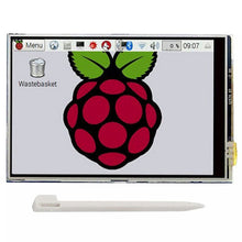 Load image into Gallery viewer, Techme 3.5 Inch LCD Touch Screen with ABS Case &amp; Stylus for Raspberry Pi 4B