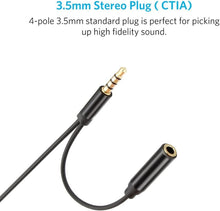 Load image into Gallery viewer, 3.5mm Aux &amp; 3.5mm Jack Lavalier Omni-Directional Microphone with Storage Bag