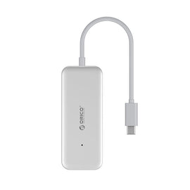 Orico 4 Port USB-C to 4xUSB3.0 Hub - Silver