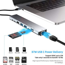 Load image into Gallery viewer, Bakeey 8-in-1 USB-C Hub Docking Station Adapter