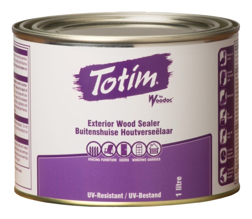 Totim Exterior Wood Sealer Clear Low Gloss Solvent-Based 1L
