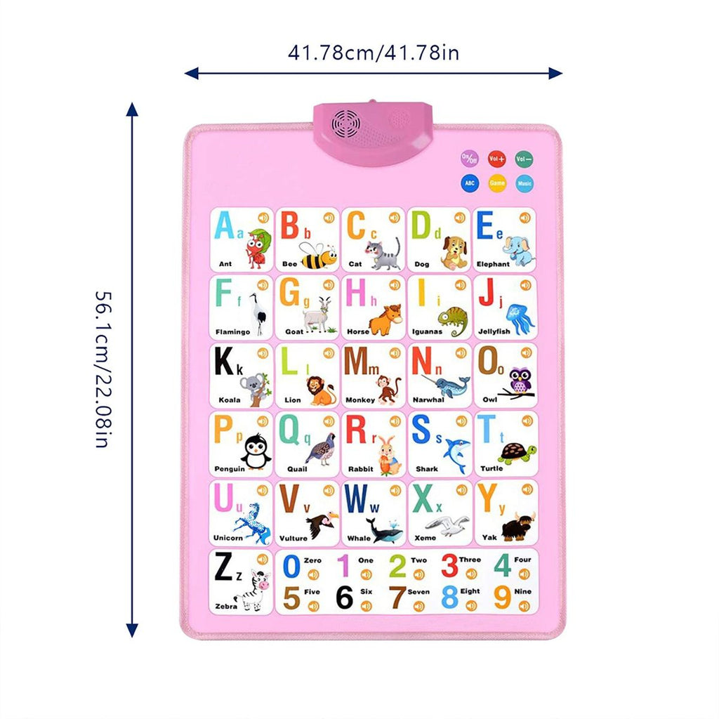 Mihuis Alphabet Numbers Animals Interactive Talking Wall Chart