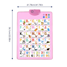 Load image into Gallery viewer, Mihuis Alphabet Numbers Animals Interactive Talking Wall Chart