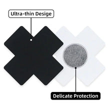 Load image into Gallery viewer, Black Cross X Nipple Cover Pasties - Pack of 4