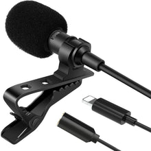 Load image into Gallery viewer, Lavalier Lapel Microphone For iPhone / iPad - Wired Microphone for Phones