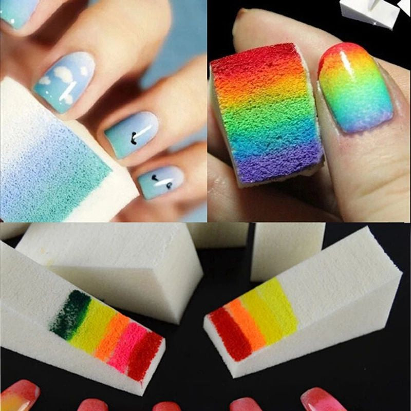 Nail Sponges for Acrylic Manicure Gel Nail Art Pack of 8