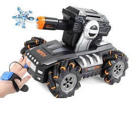 Lateral Remote Control Water Bullets Tank - Black, Orange