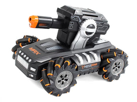 Lateral Remote Control Water Bullets Tank - Black, Orange