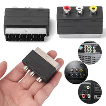 Load image into Gallery viewer, Techme Audio/Video RCA to SCART Adapter Cable, 20-Pin Male Connector