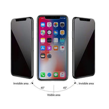 Load image into Gallery viewer, Techme iPhone XS Anti Spy Privacy Tempered Glass Screen Protector