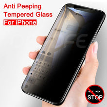 Load image into Gallery viewer, Techme iPhone XS Anti Spy Privacy Tempered Glass Screen Protector