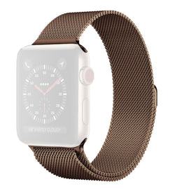 Techme Copper Brown Stainless Steel Milanese Strap for iWatch  42/44mm
