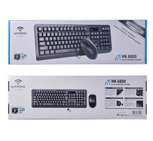 Load image into Gallery viewer, HK6800 Wireless Keyboard &amp; Mouse Set Combo