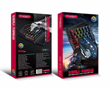 Load image into Gallery viewer, T-Wolf TF900 Single-Handed RGB Gaming Keyboard and Mouse Combo for Windows, iOS, Andriod