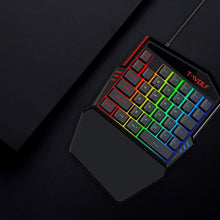 Load image into Gallery viewer, T-Wolf TF900 Single-Handed RGB Gaming Keyboard and Mouse Combo for Windows, iOS, Andriod