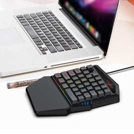 T-Wolf TF900 Single-Handed RGB Gaming Keyboard and Mouse Combo for Windows, iOS, Andriod
