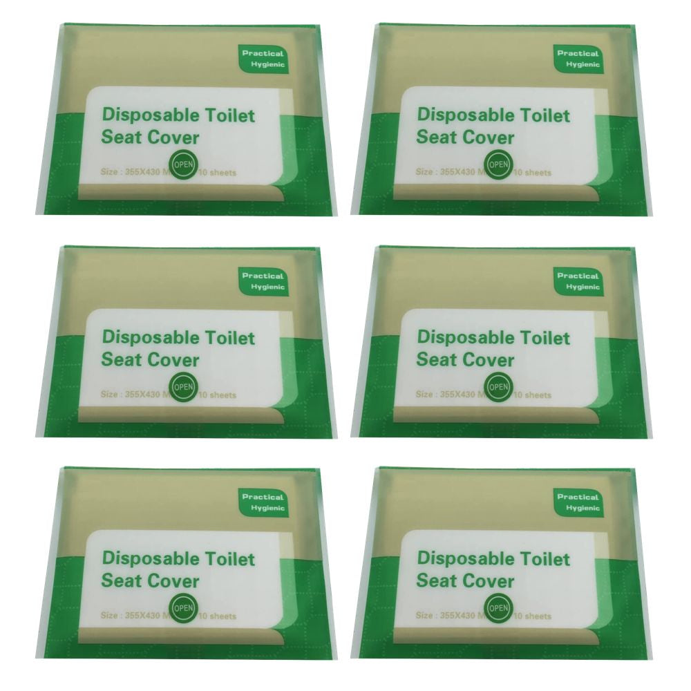 Camping Portable & Disposable Toilet Seat Cover 60 pcs (43cm)