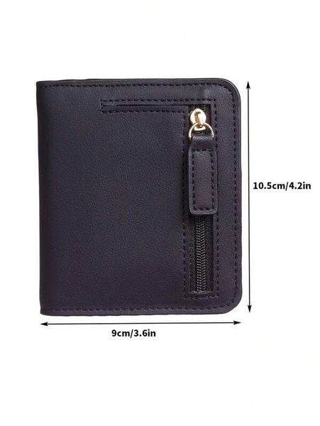 Mihuis - Women RFID Blocking Small Compact Bifold Vegan Leather Wallet