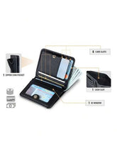 Load image into Gallery viewer, Mihuis - Women RFID Blocking Small Compact Bifold Vegan Leather Wallet