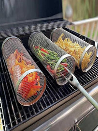 Mihuis Stainless Steel Braai BBQ Cylinder Net Grill