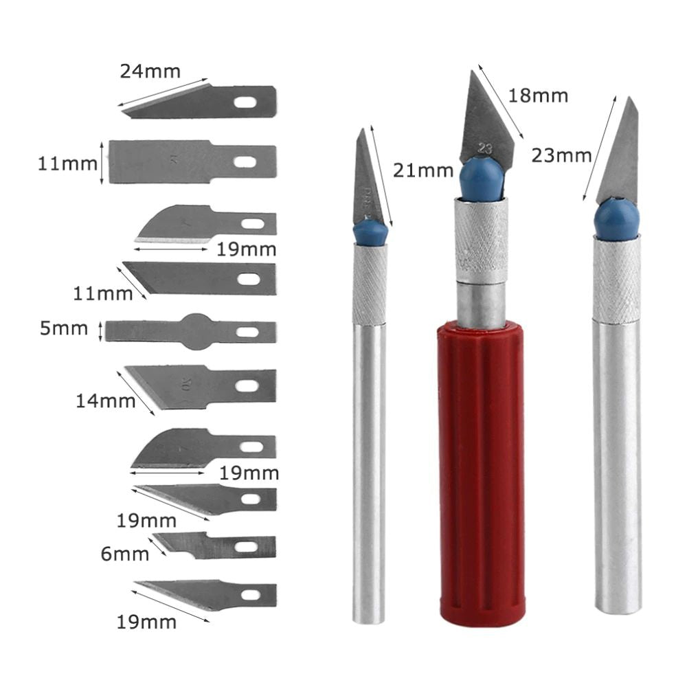 Precision Carving Knife Set Tool Kit for Hobby, Art, Etc.