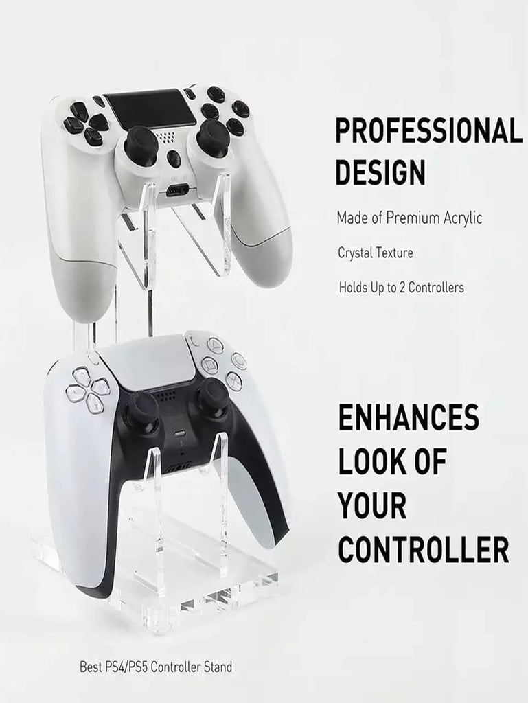 Techme Dual Game Controller Desktop Holder Compatible with PS4 / PS5 /XBOX