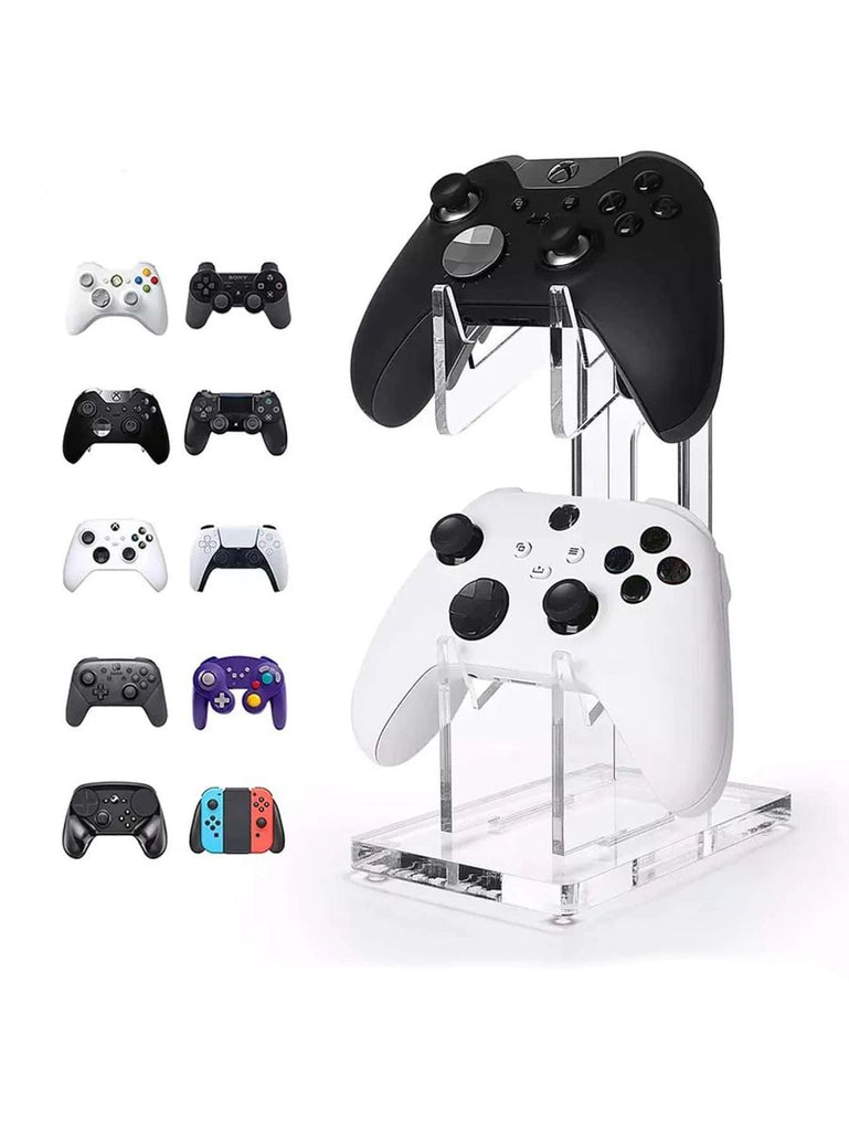 Techme Dual Game Controller Desktop Holder Compatible with PS4 / PS5 /XBOX