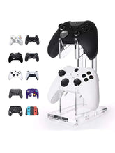 Load image into Gallery viewer, Techme Dual Game Controller Desktop Holder Compatible with PS4 / PS5 /XBOX